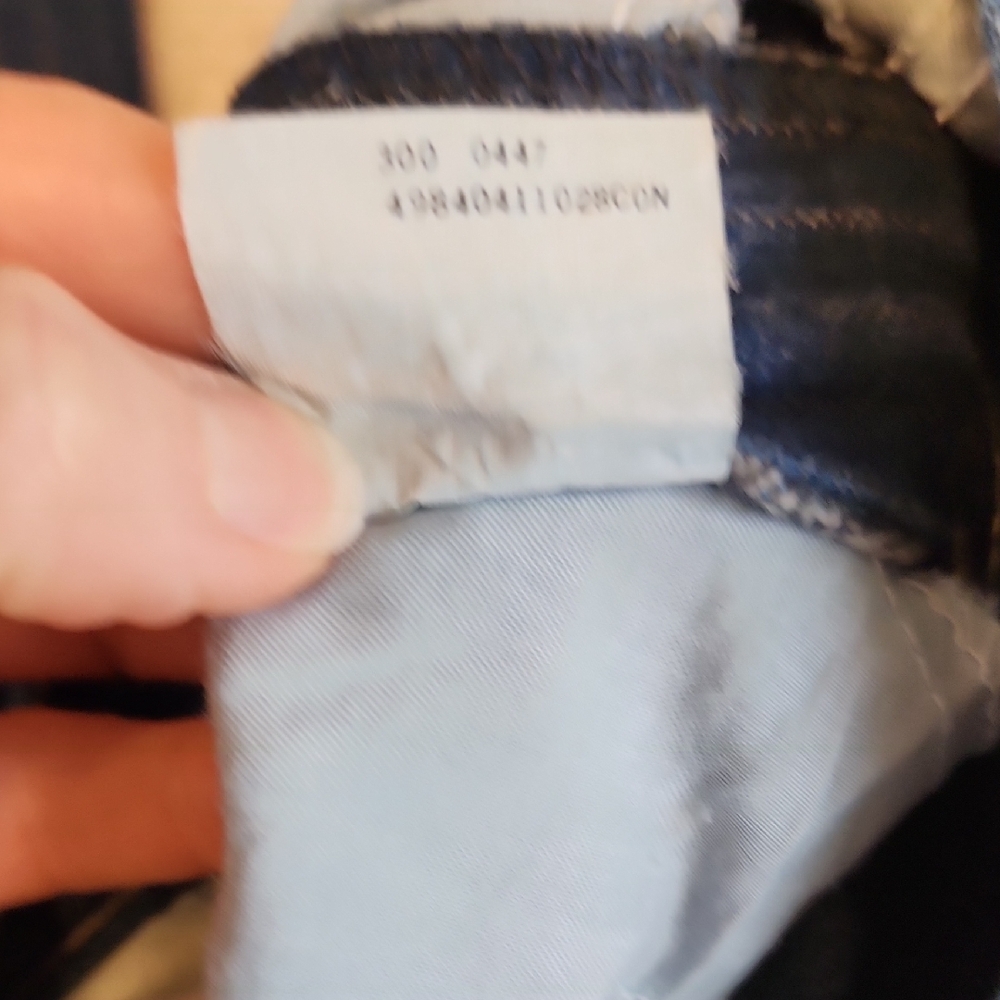 VINTAGE Lee Women's High Rise Blue Striped Jeans - Picture 8 of 10